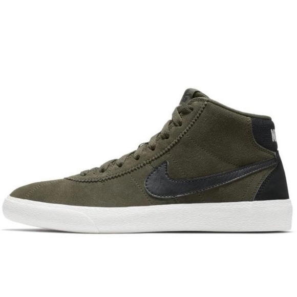 EUC Women’s Nike SB Bruin High Top Army Green size 9 - Picture 1 of 8